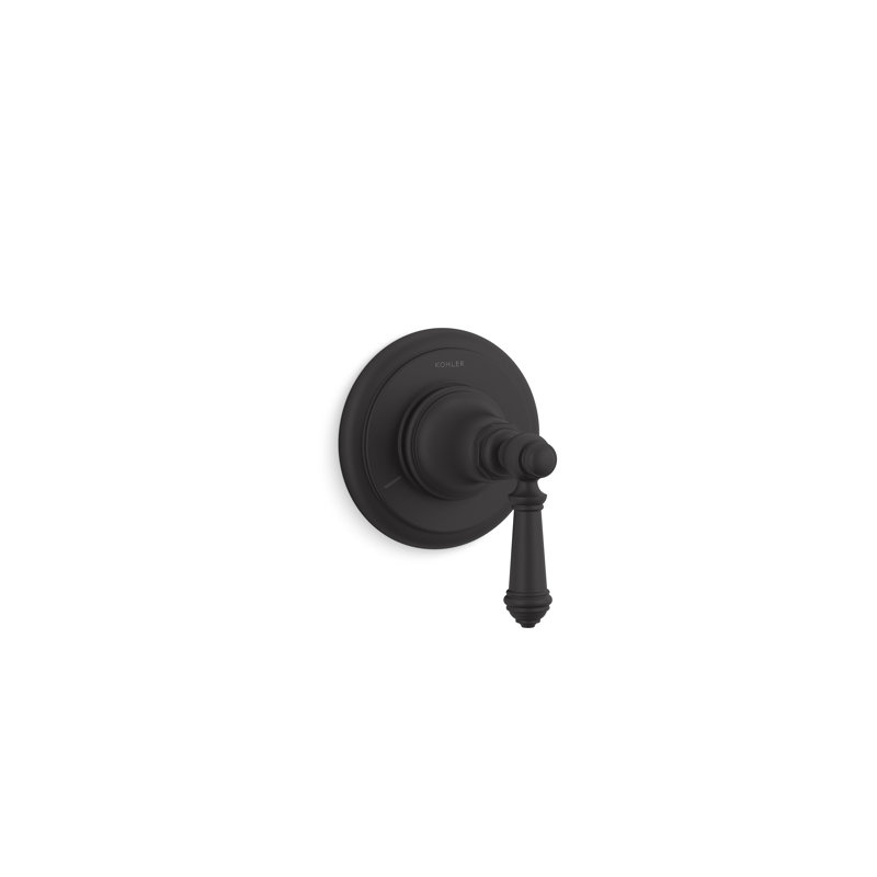 Artifacts Transfer Valve Trim with Lever Handle, Noir mat