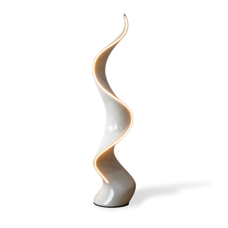 Lampes sur pied en plastique blanc