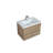  Angela 30 inch Fully Assembled Single Floating Bathroom Vanity with Solid Surface Sink-429373666