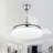 Zamorion 3-Blade LED Ceiling Fan with Remote Control and Light Kit Included. Six Speeds-2000330267