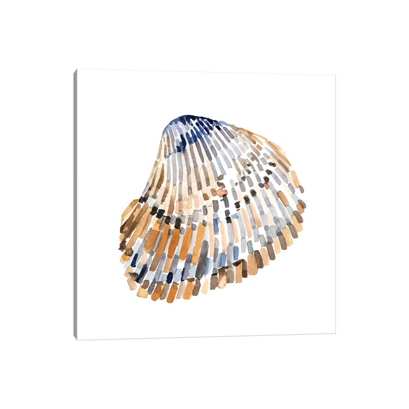 «Simple Shells II» par Emma Caroline - Estampe numérique sur toile tendue avec châssis, H 12 po x l 12 po x P 0,75 po