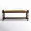 Banc de rangement en bois massif Shaylee