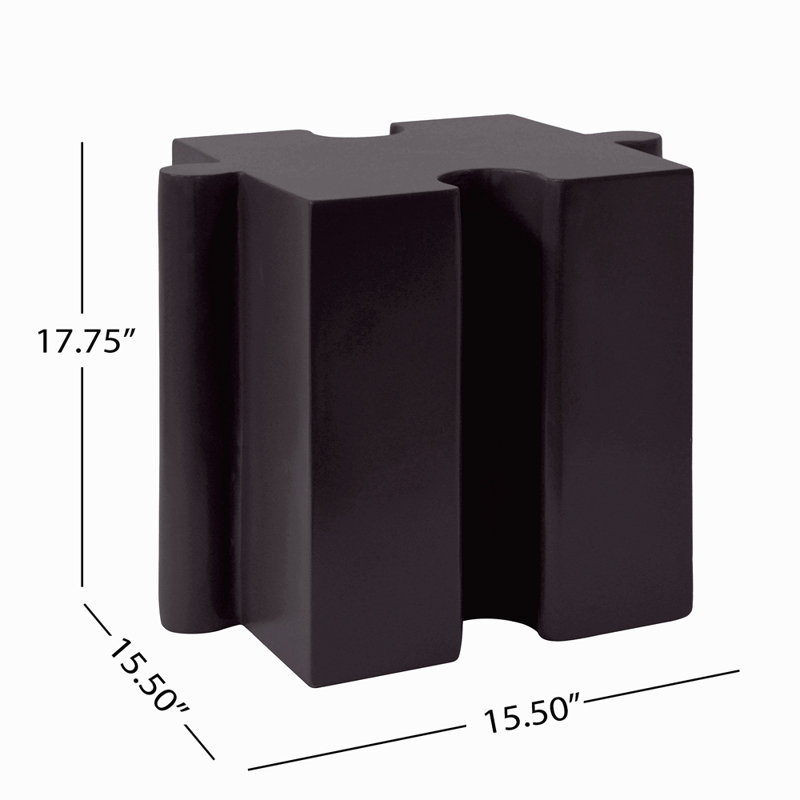 Ensemble de 3 tables de casse-tête artistique, tables d'appoint modulaires MGO avec emboîtement (2 convexes et 1 concave), capacité de 200 lb pour l'intérieur et l'extérieur et couleur