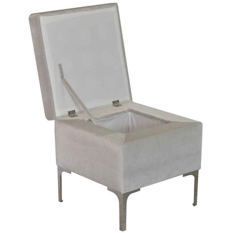 Luxe Accent Stool, Cream