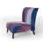 Bleu / mauve / bleu foncé
