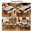 with Solid Wood Base Dining Table-1780232058