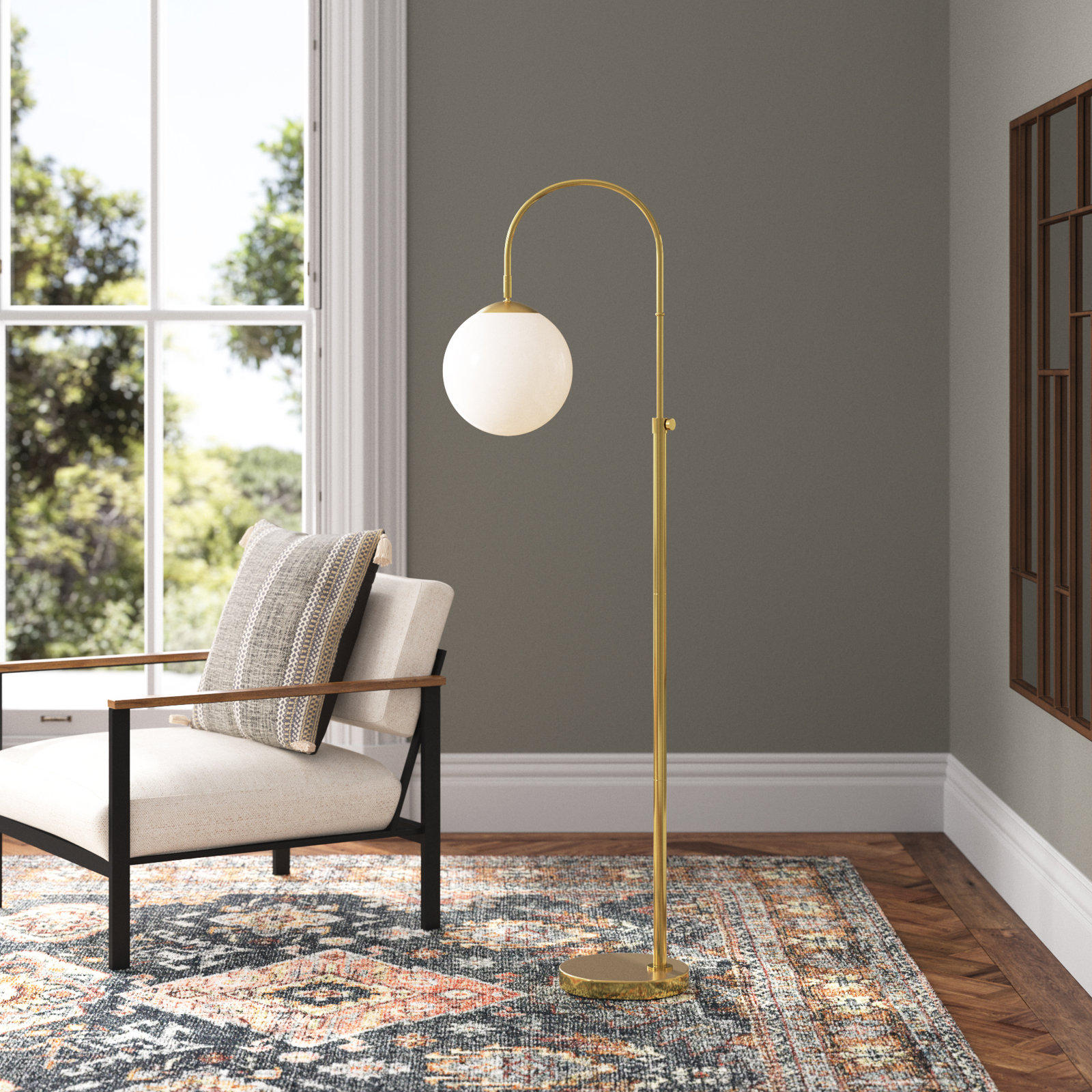 Calathea 55" Adjustable Height Floor Lamp
