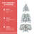 4FT Flocked Christmas Tree with Pine Cones