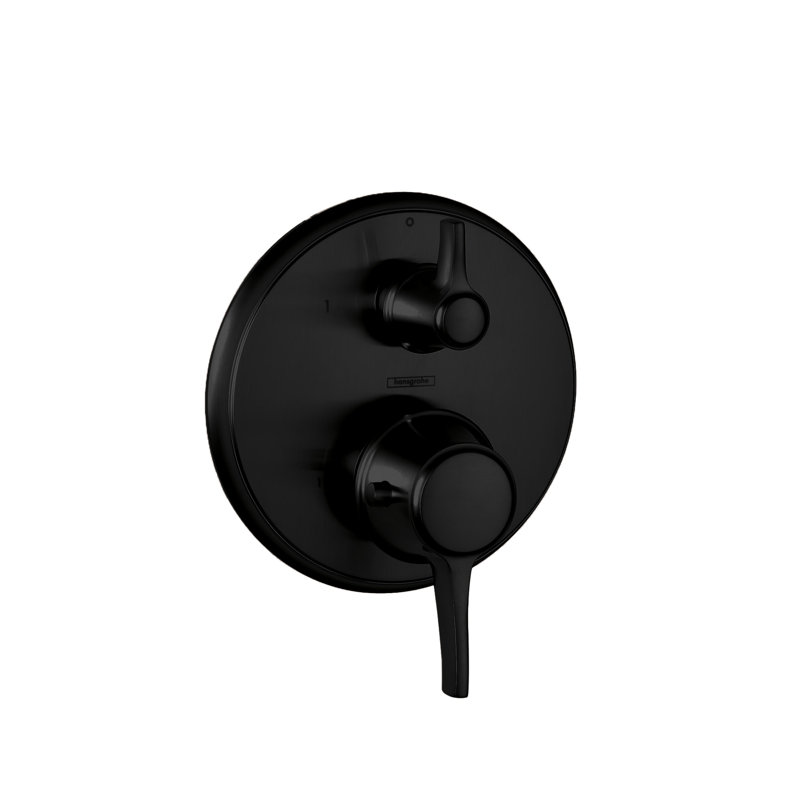 Metris C Trio/Quattro Faucet Trim with Lever Handle, Matte Black