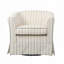 Fauteuil demi-tonneau pivotant et évasé-155034061