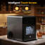 Ice Ball Maker Machine with Ice Tong & Self-Cleaning, 144 Pcs/24h, 260w Sphere Ice Maker for Home/Bar/Party,Black