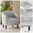 Upholstered Accent Chair Fabric Club Chair-114882591