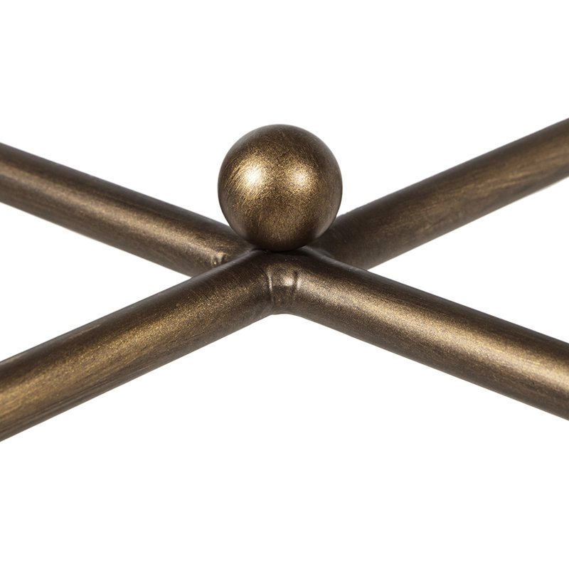 Table basse en métal chromé 5 mm avec cadre en verre trempé, l 44 po x P 24,27 po, assemblage requis avec plateau en verre robuste