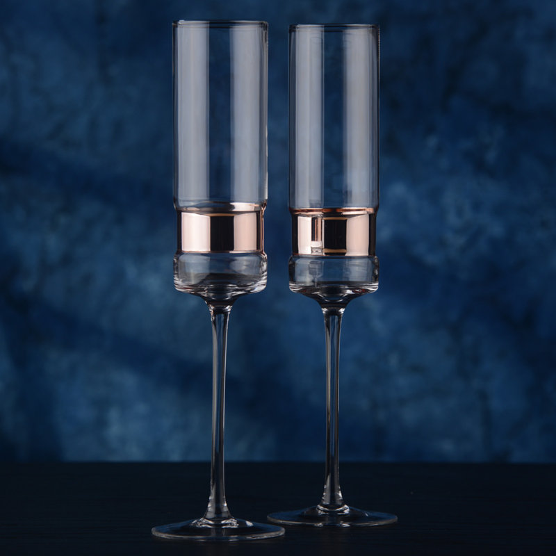 SoHo Champagne Flutes, Bronze