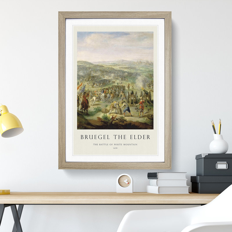 Flemish Proverbs by Pieter Bruegel The Elder - Single Picture Frame Print, 36cm H x 27cm W x 2cm D, Oak Framed