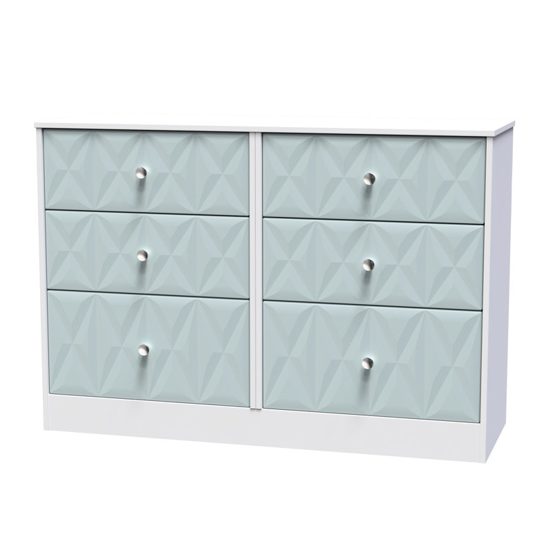 Bohde 115cm W 6 - Drawer Chest of Drawers, Lghit Green
