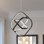 1 - Light Semi Gloss Black LED Unique/Statement Pendant