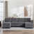 Velours gris foncé est en rupture de stock