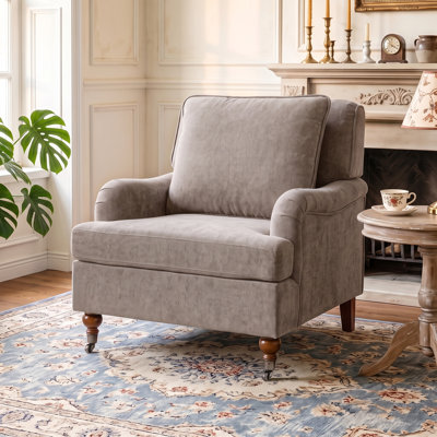 Chaise d'appoint Mid-Century avec coussins