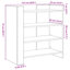 Amandip 75cm H x 73.5cm W Standard Bookcase-1754093566