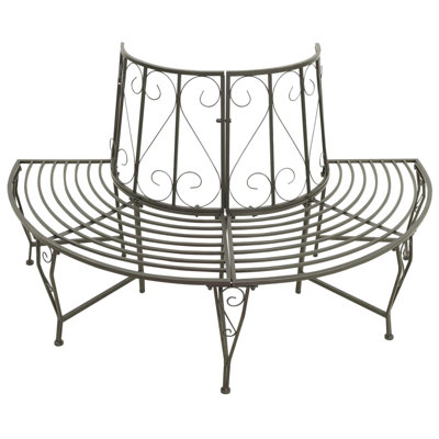 Cowart Steel Tree Bench by Red Barrel Studio
