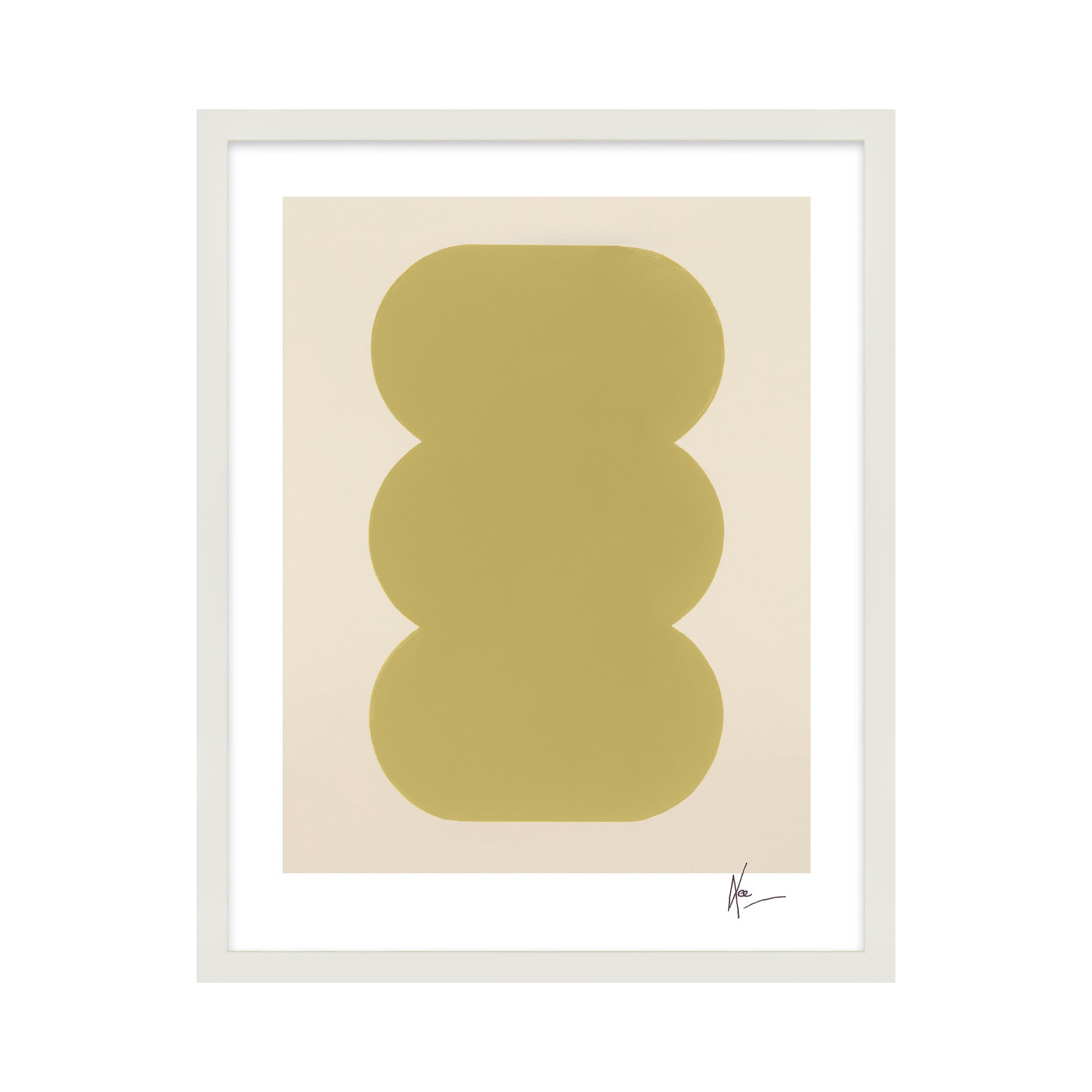 Keyhole 4 by Lee Lessem, White Framed, 25" H x 20" W x 1.25" D