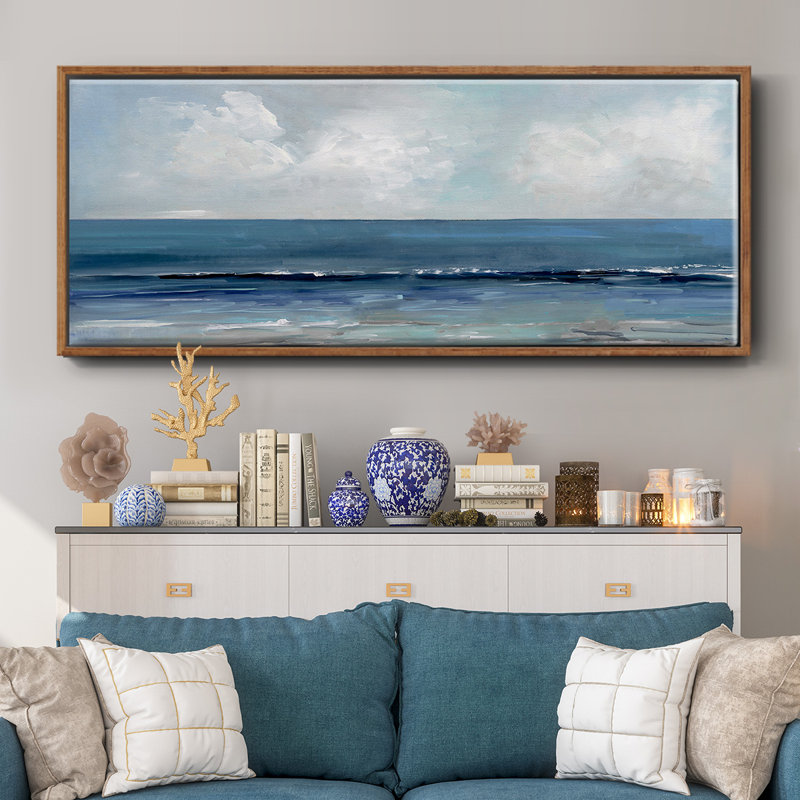 Blue Seas- Framed Canvas