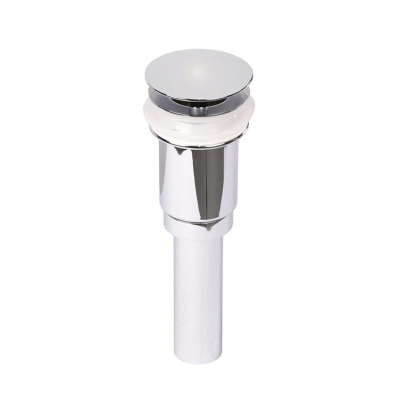 Pop-Up Bathroom Sink Drain, Polished Chrome, No