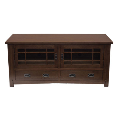 Arts And Crafts Solid Wood 60'' W Storage Credenza