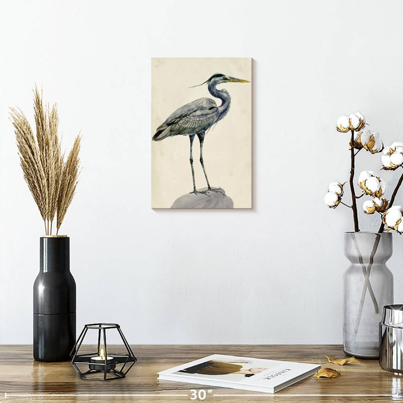Brampt Blue Heron Rendering I, 12" H x 8" W