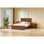 Lits avec rangement, Queen en bois MDF, plateforme moderne en noyer pour la maison-2136146371