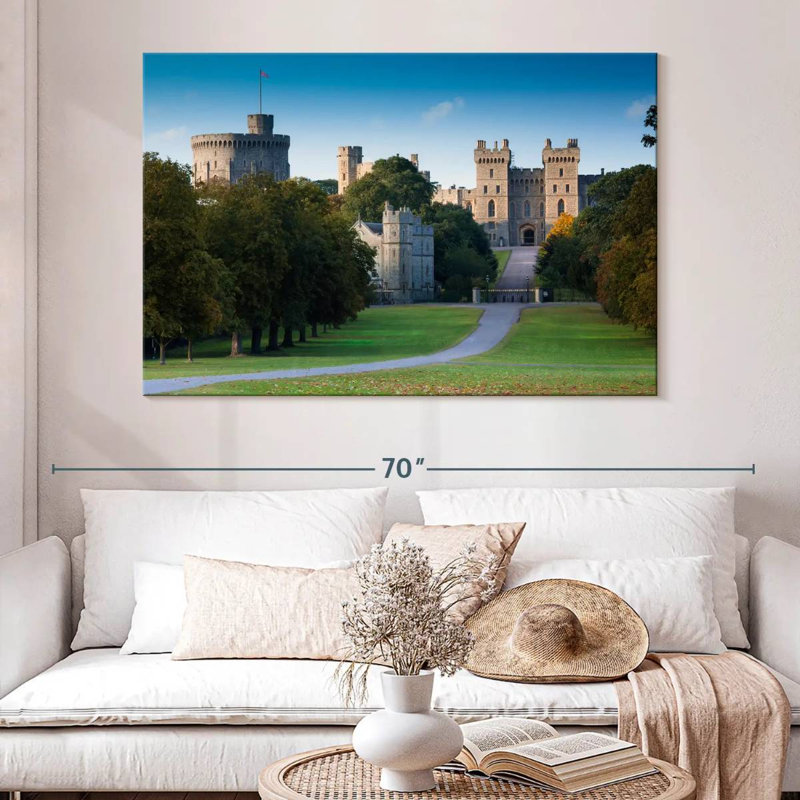 Kavia The Long Walk Windsor Castle, H 34 po x l 51 po