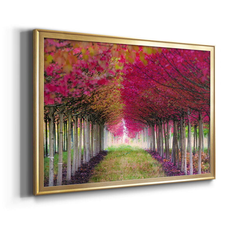" Forest Magic " Painting Print, Gold, 26.5" H x 36.5" W x 1" D, No Mat