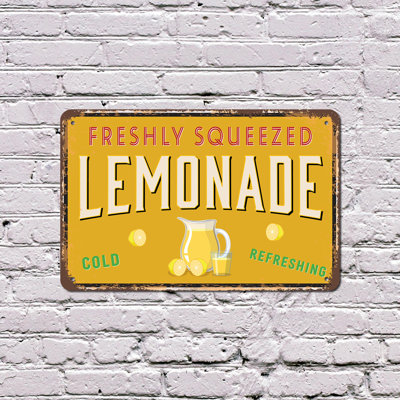 Enseigne en plastique 13 po x 20 po Fresh