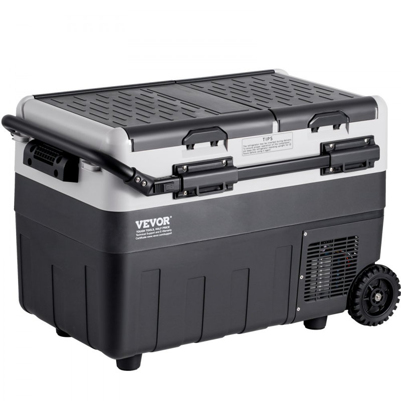 Portable Car Refrigerator Freezer Compressor 50 L Dual Zone for Home Car