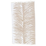 Tropical Beige Turkish Cotton Beach Towel