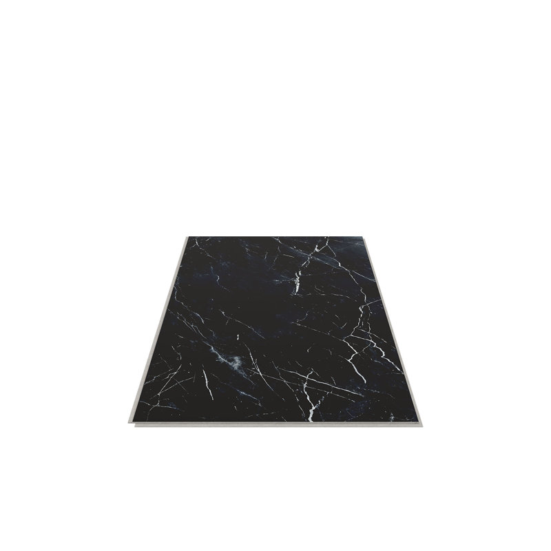 Carreaux muraux Rivora SPC, marbre noir, Noir