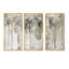The Modern Gray Forest IV - Farmhouse, ensemble d'art mural sur toile encadrée, 3 pièces-72043151-72044139