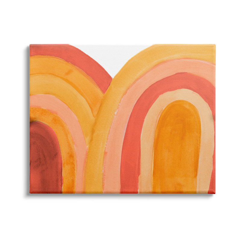 «Rainbows Summer» par Emily Navas - Peinture, Toile tendue, H 36 po x l 48 po