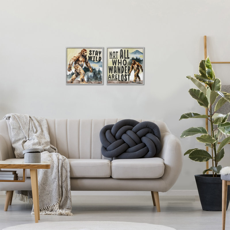 "Woodland Mythical Creature", ensemble de 2 impressions sur toile encadrées, design par Nicole DeCamp, H 12 po x l 24 po