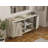 Elegant Console Table with Metal Legs, Freesia Marble Finish, 63.0 x 33.5 x 15.7 inches | 100% Melamine Coated Particle Board, Thickness: 0.7 inches | Multiple Shelves for Storage & Display, Stylish Modern Design-1095255429