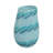 Modern Swirled Glass Vase for Home Decor - Decorative Coastal Accent Tall Table Flower Vase for Tabletop, Shelf, or Console Styling - Blue-126237372