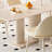 Cream wind aesthetic dining table-1794789215