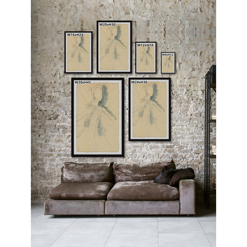 «Her Heart Is Brave», reproduction encadrée, H 45 po x l 30 po x P 1,5 po