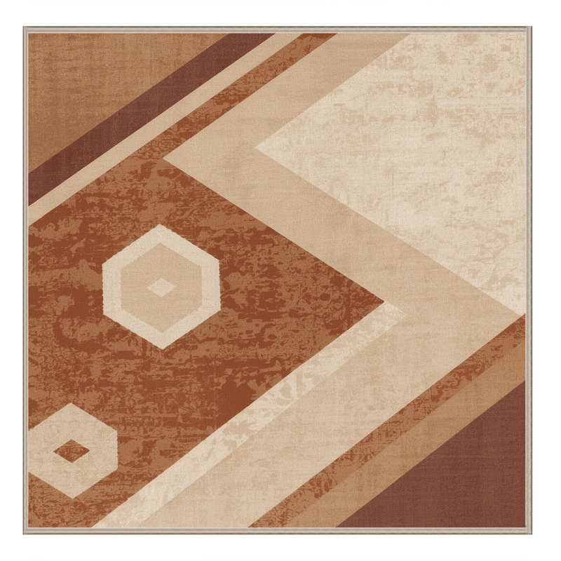 Tapis lavable à la machine Pauleth, Carré 5 pi