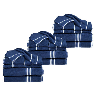 Ensemble de serviettes 24 pièces 100% coton