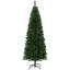 Arbre de Noël HOMcom 6 pi, arbre de Noël artificiel non éclairé, sapin de Douglas mince avec branches réalistes, arbre d'Halloween avec 618 pointes, vert-2016857886-2016857873