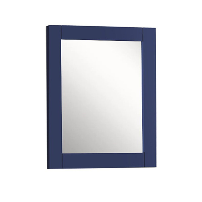 Miroir de salle de bain Olliyah, Bleu, 28 po x 30 po