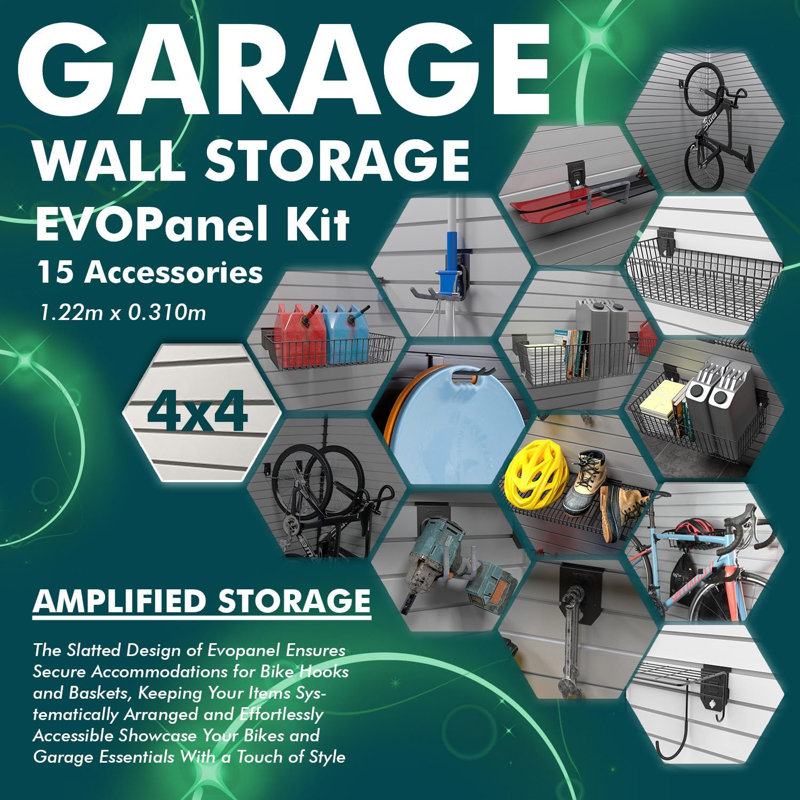 Garage Wall Storage Pegboard Kit