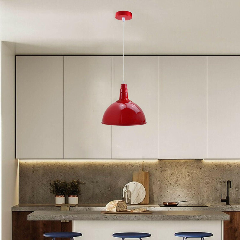 1 - Light Single Pendant, Red